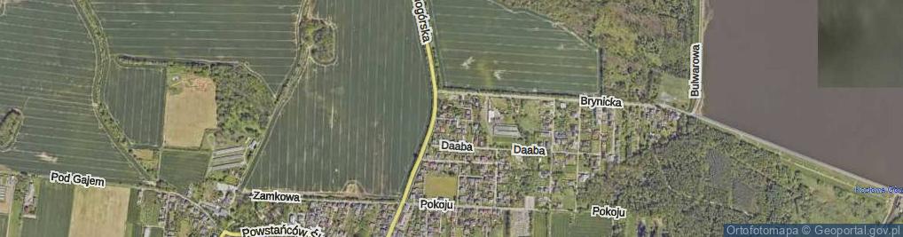 Zdjęcie satelitarne Źródlana ul.